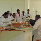 Fabiola León-Velarde Chemistry class at KU