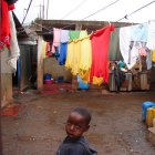 Boy in Kenyan slum Boy in Kenyan slum